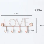 Nástenná kľúčenka – Love Inox