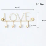 Nástenná kľúčenka – Love Inox