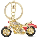 Motorkárska kľúčenka – Vintage kovová