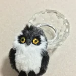 Plyšová kľúčenka sova 7 cm