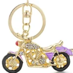 Motorkárska kľúčenka – Vintage kovová