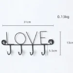 Nástenná kľúčenka – Love Inox