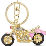 Motorkárska kľúčenka – Vintage kovová